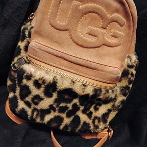 UGG Brown and Leopard Print Women's Backpack